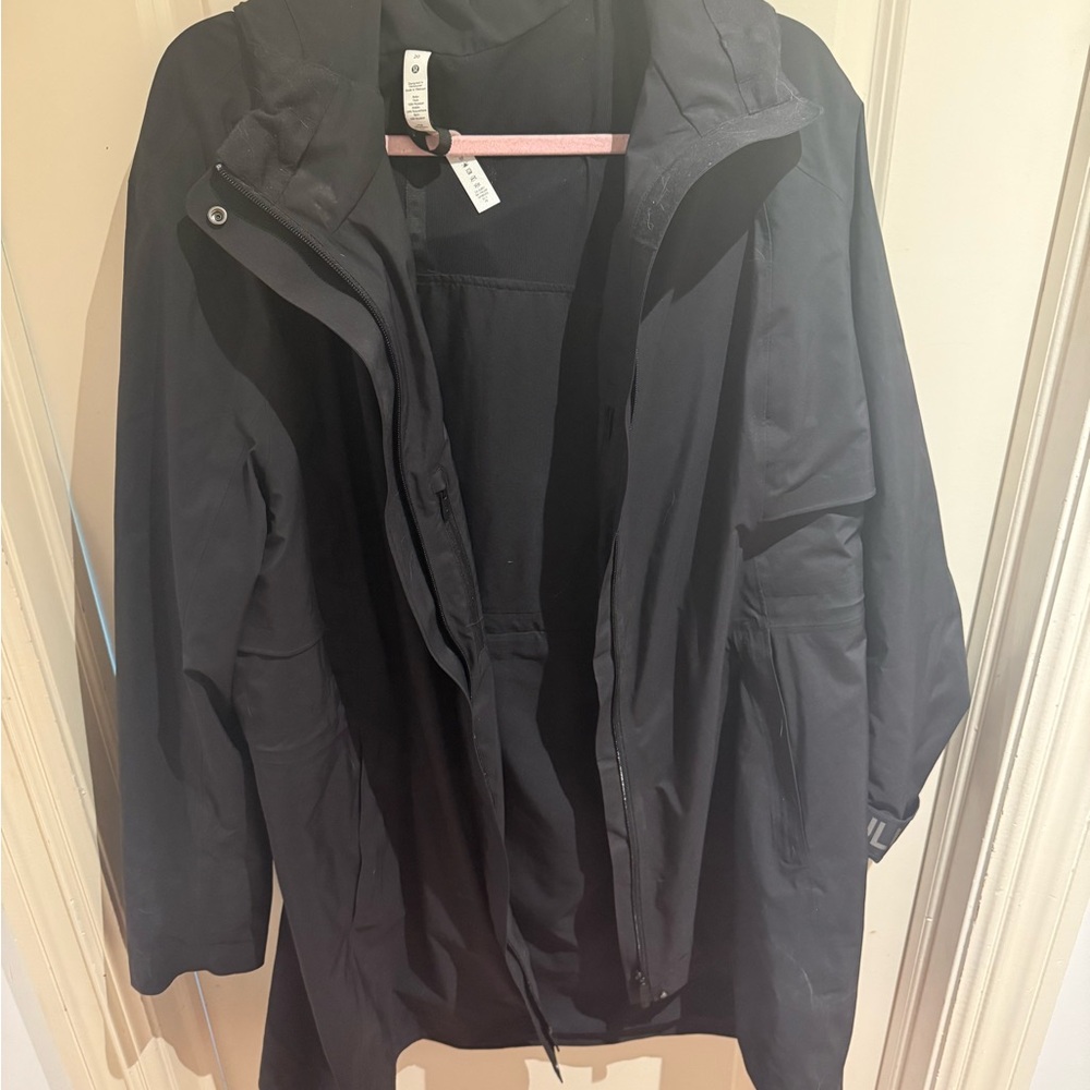 Lululemon Athletica Black Trench Coat